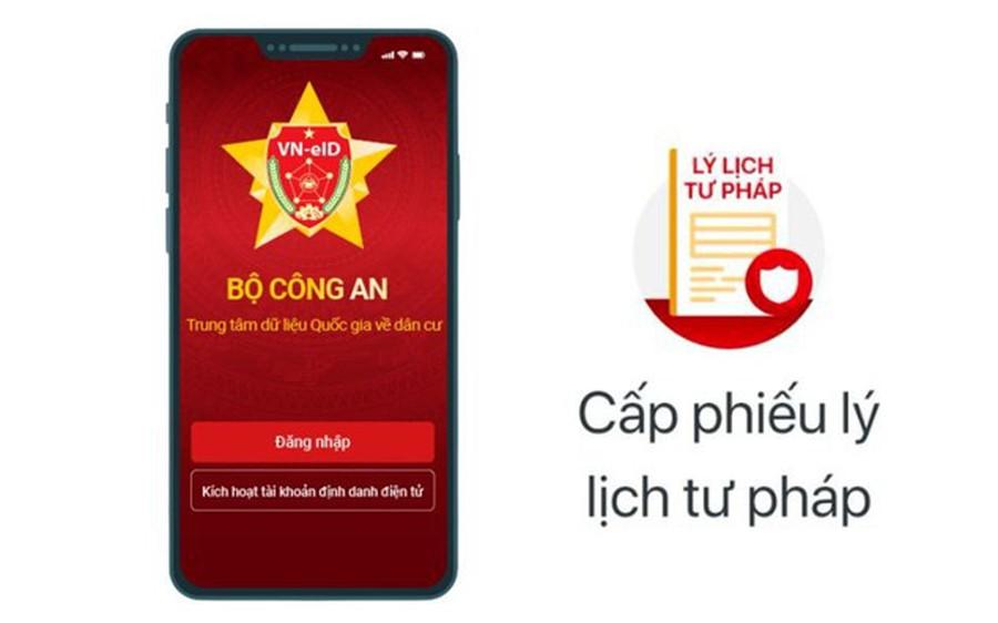 Hướng dẫn các bước đề nghị cấp phiếu lý lịch tư pháp trên ứng dụng VNeID